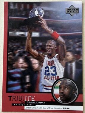 Michael Jordan 1999 Upper Deck Tribute Chicago Bulls NBA Basketball Card